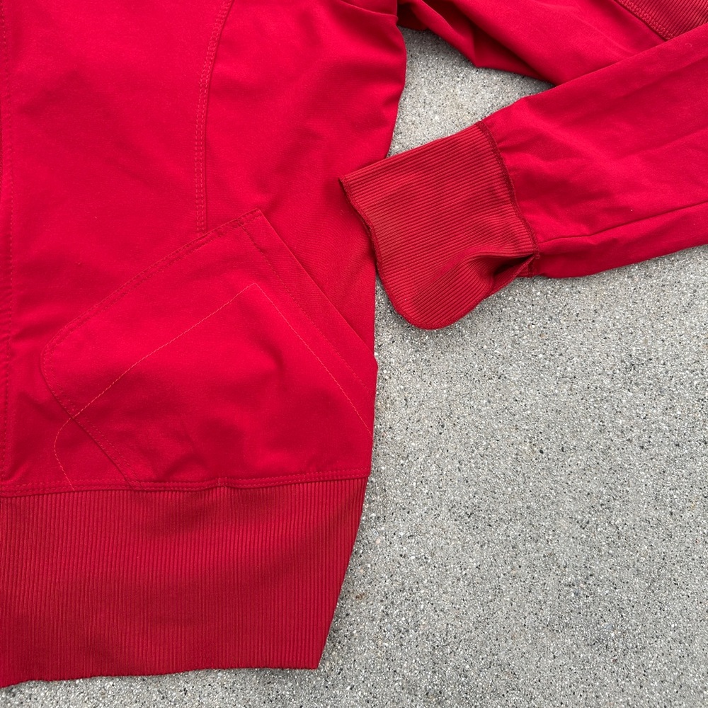 Red Nike Zip-Up Jacket Women Size Small - Picture 2 of 9